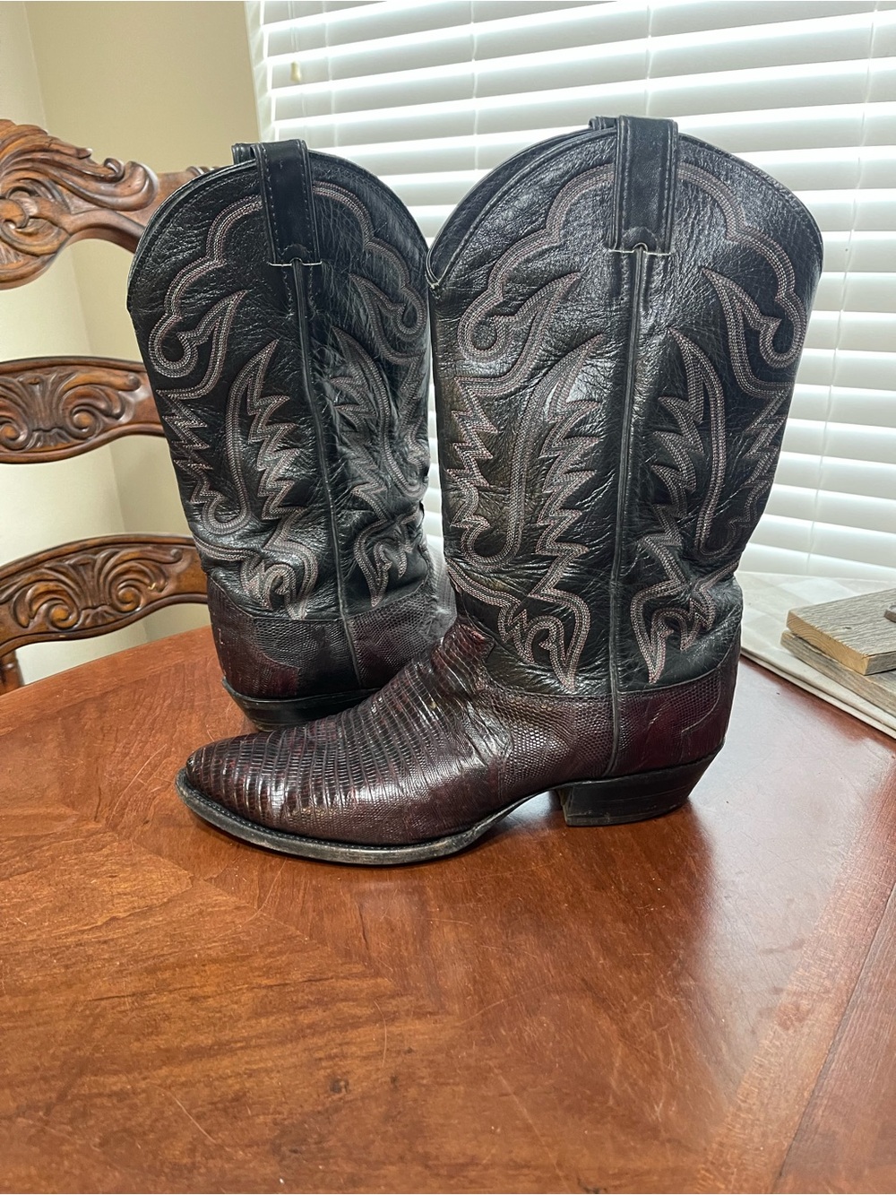 JUSTIN LIZARD COWBOY BOOTS